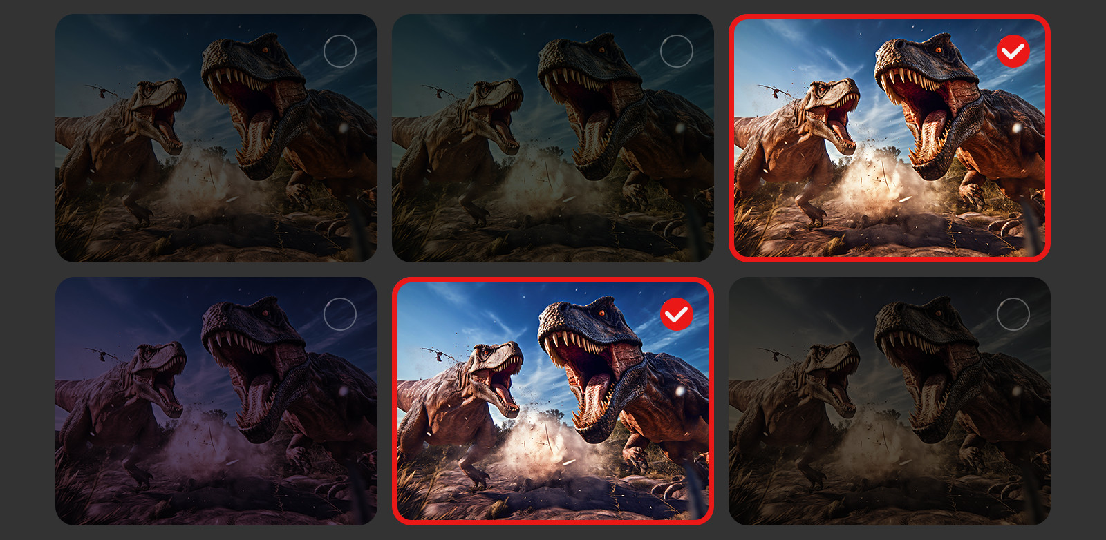 Animated video of AI Personalized Picture Wizard function in action.