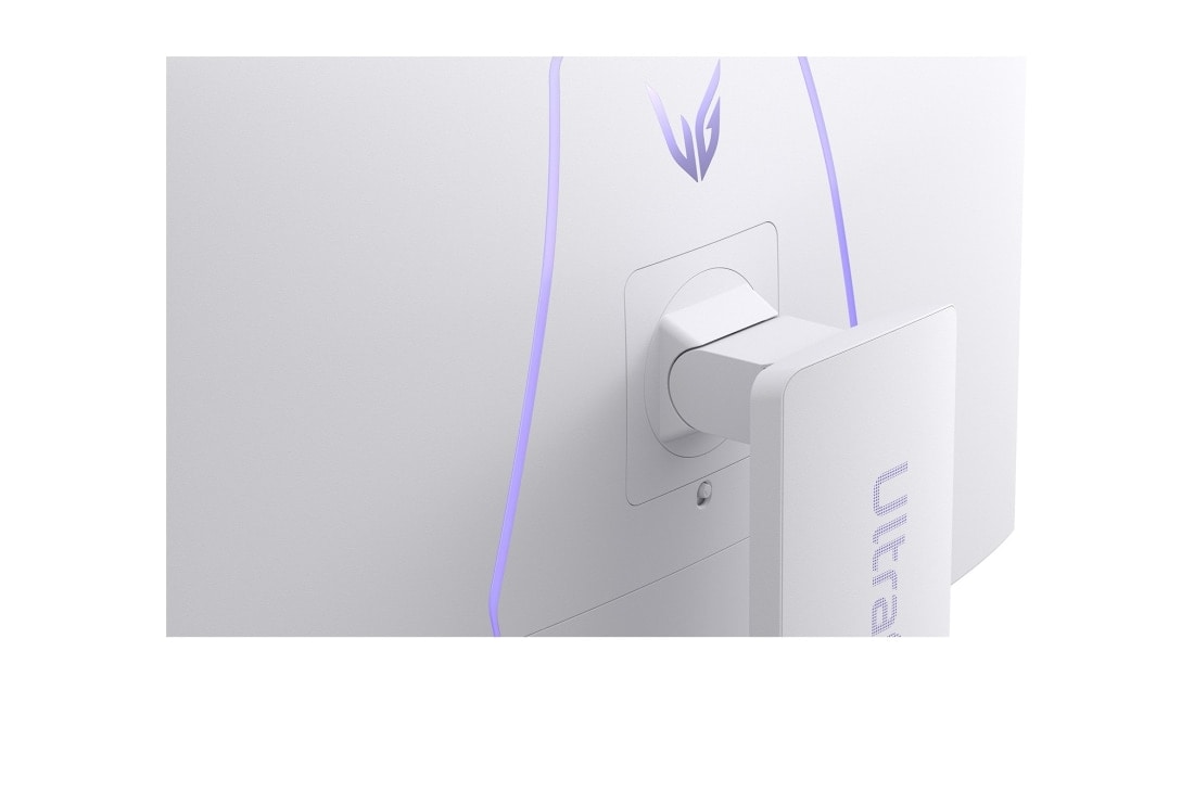 LG Έξυπνη οθόνη για παιχνίδια LG UltraGear™ 32 ιντσών 144Hz UHD 4K AI | 1ms (GtG), webOS, close-up view of the rear emblem, 32G810SA-W, thumbnail 16