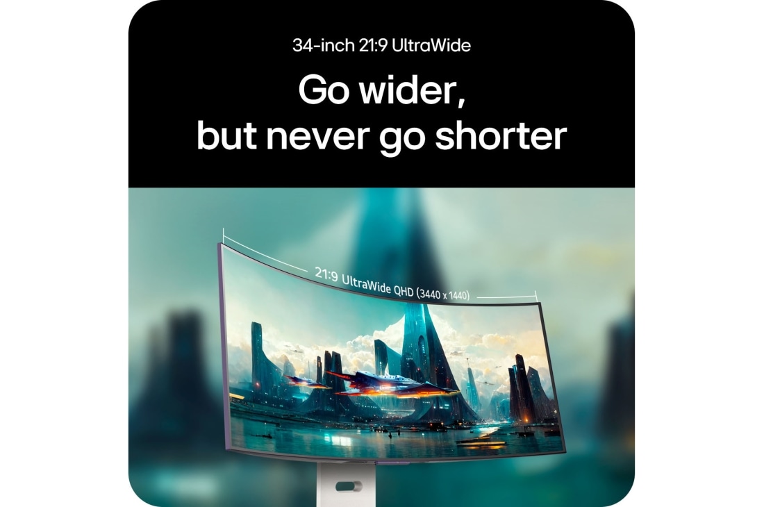 LG Κυρτή smart οθόνη για παιχνίδια LG UltraGear™ 34 ιντσών OLED 240Hz WQHD | webOS, 0.03ms (GtG), 240Hz, DisplayHDR True Black 400, USP, 34GX90SA-W, thumbnail 18