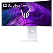 LG Κυρτή smart οθόνη για παιχνίδια LG UltraGear™ 34 ιντσών OLED 240Hz WQHD | webOS, 0.03ms (GtG), 240Hz, DisplayHDR True Black 400, πλαϊνή όψη σε γωνία -15 μοιρών, 34GX90SA-W, thumbnail 2