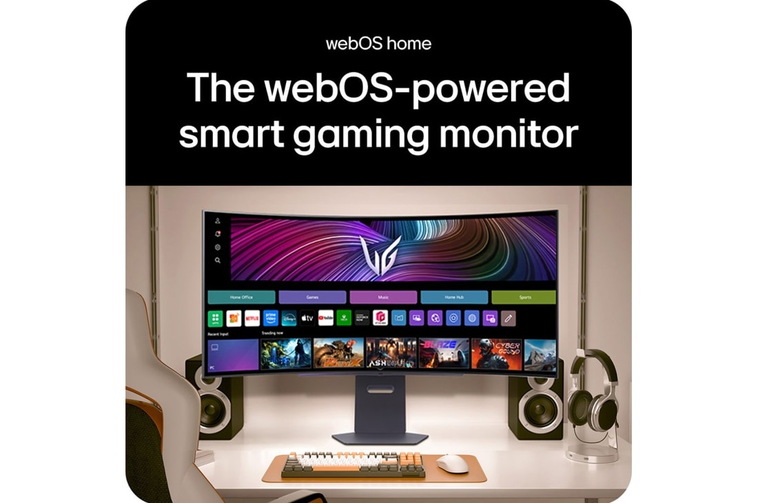 LG Κυρτή smart οθόνη για παιχνίδια LG UltraGear™ 45 ιντσών OLED 240Hz WQHD | webOS, 0.03ms (GtG), 240Hz, DisplayHDR True Black 400, USP, 45GX90SA-B, thumbnail 16