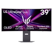 LG Κυρτή οθόνη για παιχνίδια LG UltraGear™ 39 ιντσών OLED 240Hz WQHD | 0.03ms (GtG), DisplayHDR True Black 400, USB-C (PD 65W) & HDMI 2.1, μπροστινή όψη, 39GX900A-B, thumbnail 1