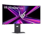 LG Κυρτή οθόνη για παιχνίδια LG UltraGear™ 39 ιντσών OLED 240Hz WQHD | 0.03ms (GtG), DisplayHDR True Black 400, USB-C (PD 65W) & HDMI 2.1, πλαϊνή όψη σε γωνία -15 μοιρών, 39GX900A-B, thumbnail 2