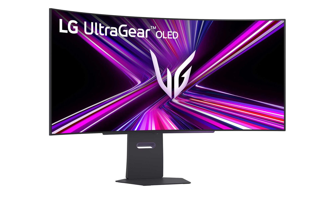 LG Κυρτή οθόνη για παιχνίδια LG UltraGear™ 45 ιντσών OLED 240Hz WQHD | 0.03ms (GtG), DisplayHDR True Black 400, USB-C (PD 65W) & HDMI 2.1, πλαϊνή όψη σε γωνία -15 μοιρών, 45GX900A-B, thumbnail 2