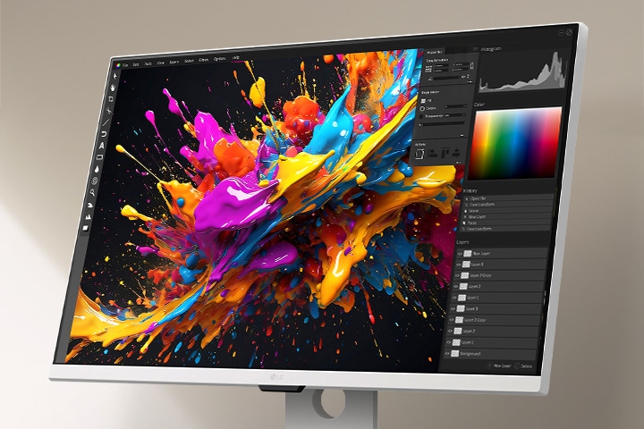 LG Smart Monitor σε χρήση για εργασία και για δημιουργία περιεχομένου