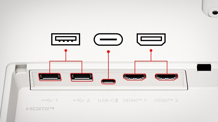 Το LG Smart Monitor διαθέτει δύο θύρες USB και δύο θύρες HDMI.
