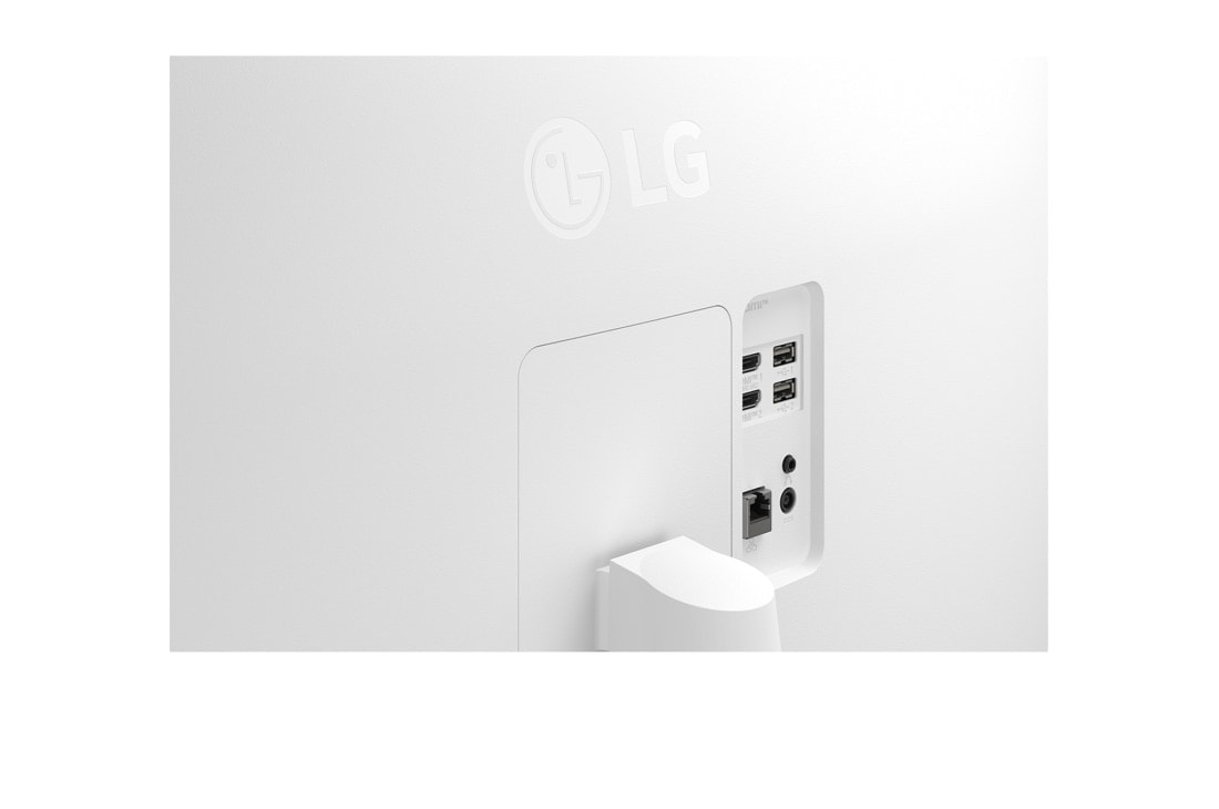 LG Κυρτό Smart Monitor 34 ιντσών WQHD με webOS, Κοντινό πλάνο των πίσω θυρών εισόδου, 34U601SA-W, thumbnail 10