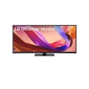 LG Οθόνη 34 ιντσών UltraWide WQHD (3440x1440) 21:9 IPS, Μπροστινή όψη υπό γωνία της υπερευρυγώνιας οθόνης (δεξιά), 34U650A-B, thumbnail 5