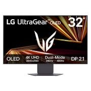 LG UltraGear™ GX8 32 ιντσών OLED 240Hz 4K UHD |32GX870A με Dual-Mode, DCI-P3 98.5% (Typ.), VESA DisplayHDR™ True Black 400, 0.03ms (GtG), DP 2.1, μπροστινή όψη, 32GX850A-B, thumbnail 1