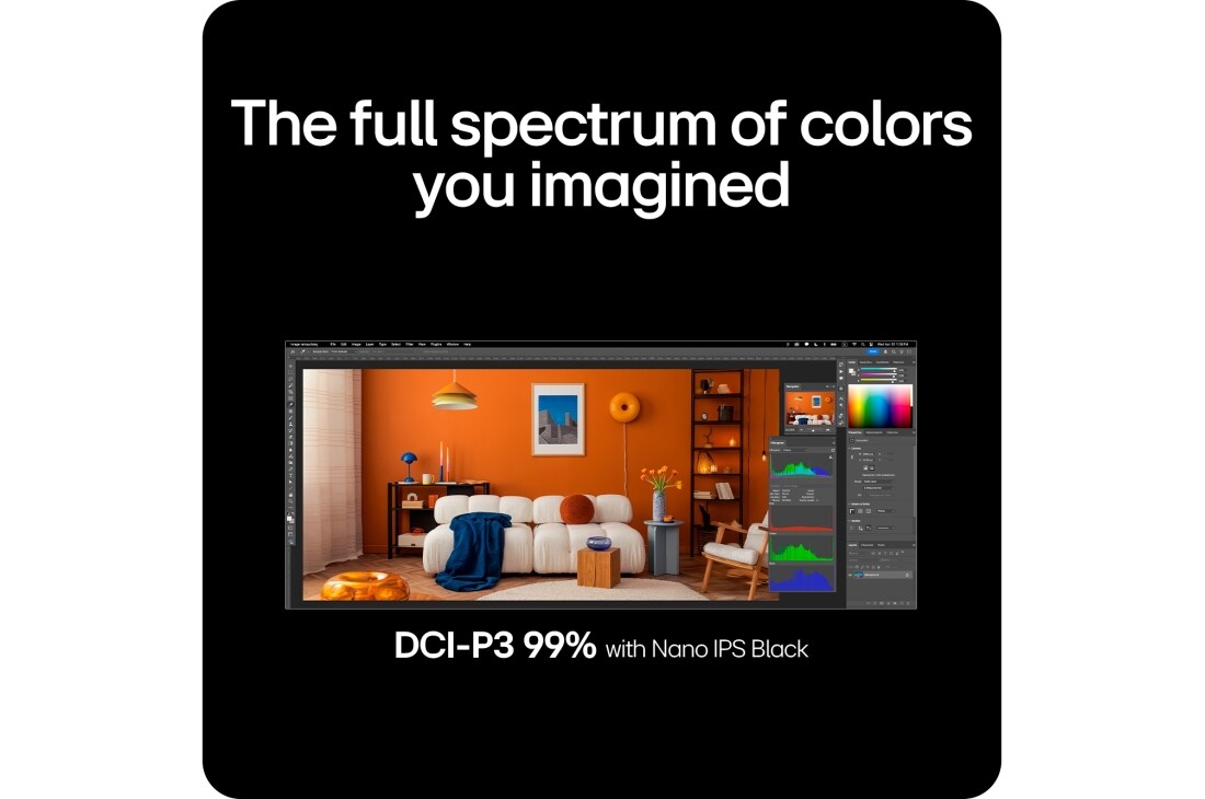 LG UltraFine™ 40 ιντσών Nano IPS Black 5K2K με Thunderbolt™ 5, Κάρτα USP: DCI-P3 99% με Nano IPS Black, 49U950A-W, thumbnail 16