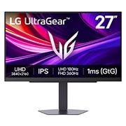 LG UltraGear™ GX7 27 ιντσών Οθόνη για παιχνίδια OLED QHD 240Hz |27GX704A | DisplayHDR™ True Black 400, 0.03ms (GtG), Πάνελ glare, Πλαϊνή όψη σε γωνία -15 μοιρών, 27G810A-B, thumbnail 1