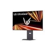 LG UltraGear™ GX8 32 ιντσών OLED 240Hz 4K UHD |32GX870A με Dual-Mode, DCI-P3 98.5% (Typ.), VESA DisplayHDR™ True Black 400, 0.03ms (GtG), DP 2.1, οπίσθια όψη με σβηστά φώτα, 32GX870A-B, thumbnail 6