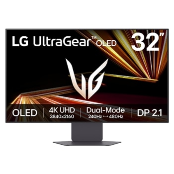 LG UltraGear™ GX8 32 ιντσών OLED 240Hz 4K UHD |32GX870A με Dual-Mode, DCI-P3 98.5% (Typ.), VESA DisplayHDR™ True Black 400, 0.03ms (GtG), DP 2.11