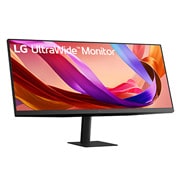 LG Οθόνη 34 ιντσών UltraWide 21:9 WFHD (2560x1080) IPS, Πλαϊνή όψη σε γωνία -15 μοιρών υπό κλίση, 34U511A-B, thumbnail 4