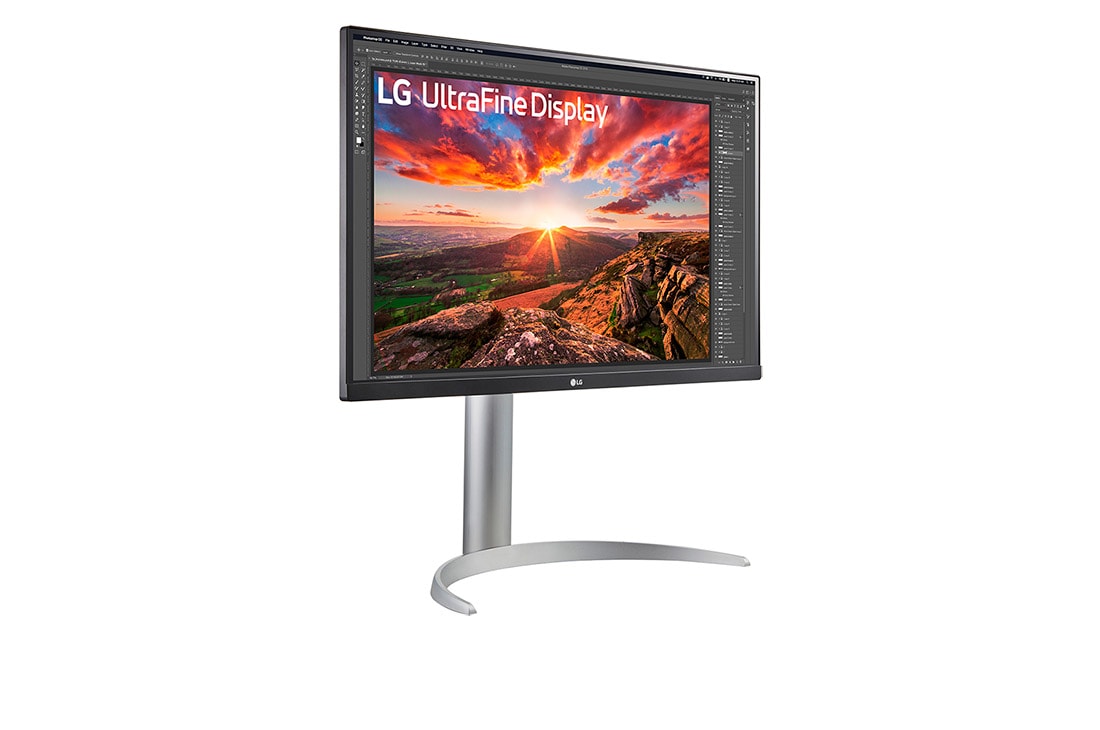 LG Οθόνη 27'' UHD 4K IPS με VESA DisplayHDR™ 400, Προοπτική όψη, 27UP850K-W, thumbnail 4