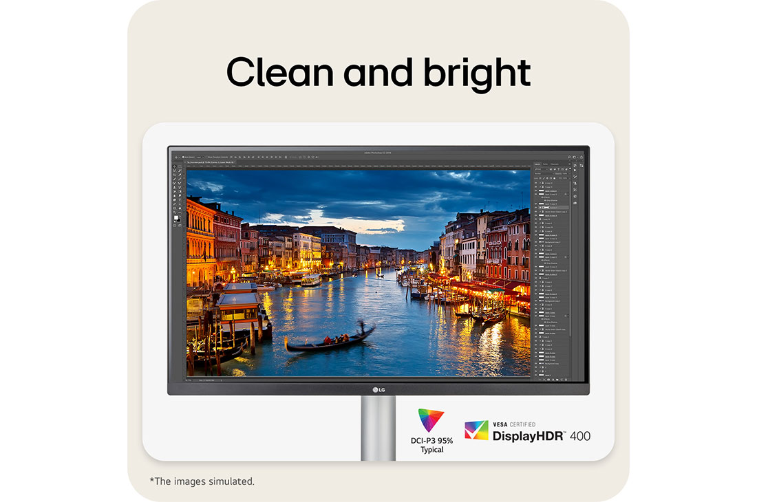 LG Οθόνη 27'' UHD 4K IPS με VESA DisplayHDR™ 400, clean and bright, 27UP850K-W, thumbnail 11
