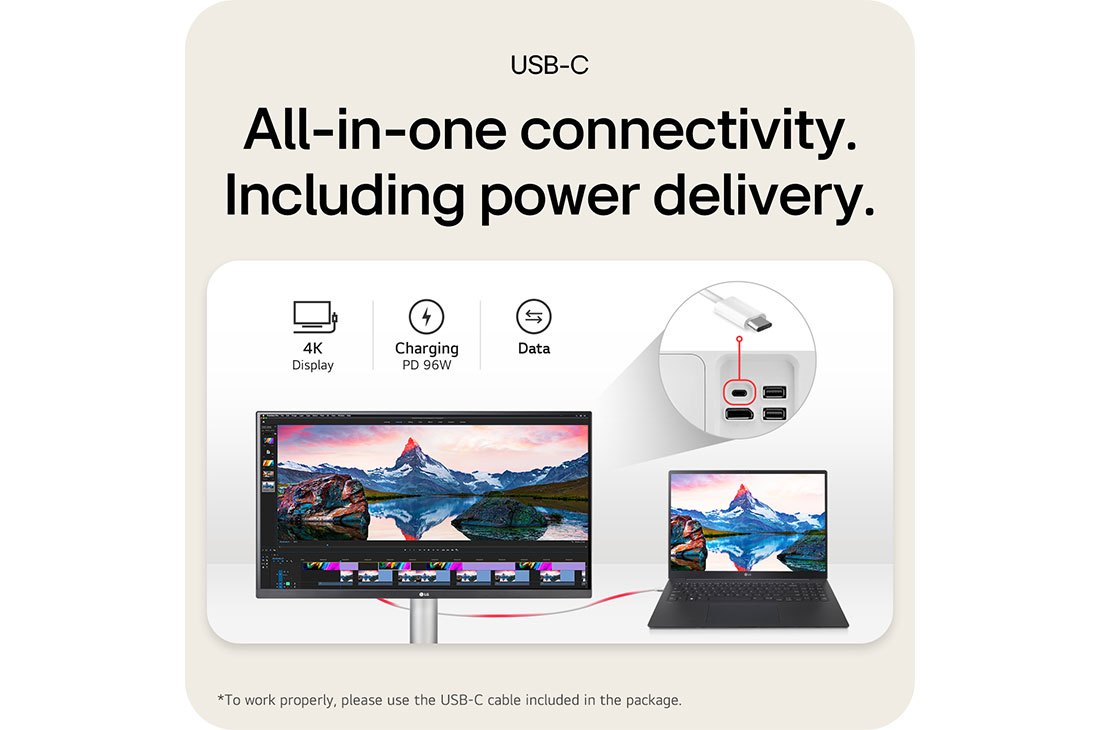 LG Οθόνη 27'' UHD 4K IPS με VESA DisplayHDR™ 400, detailed, 27UP850K-W, thumbnail 13