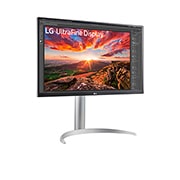 LG Οθόνη 27'' UHD 4K IPS με VESA DisplayHDR™ 400, Πλαϊνή όψη σε γωνία +15 μοιρών, 27UP850K-W, thumbnail 3