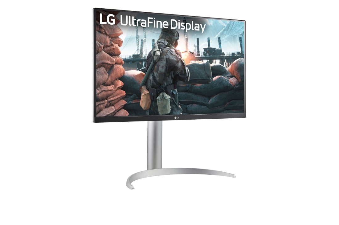 LG Οθόνη 27'' UHD 4K IPS με VESA DisplayHDR™ 400, Πλαϊνή όψη σε γωνία +15 μοιρών, 27UP650K-W, thumbnail 3