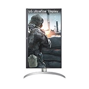 LG Οθόνη 27'' UHD 4K IPS με VESA DisplayHDR™ 400, Μπροστινή όψη της περιστροφής οθόνης στον οριζόντιο άξονα, 27UP650K-W, thumbnail 10