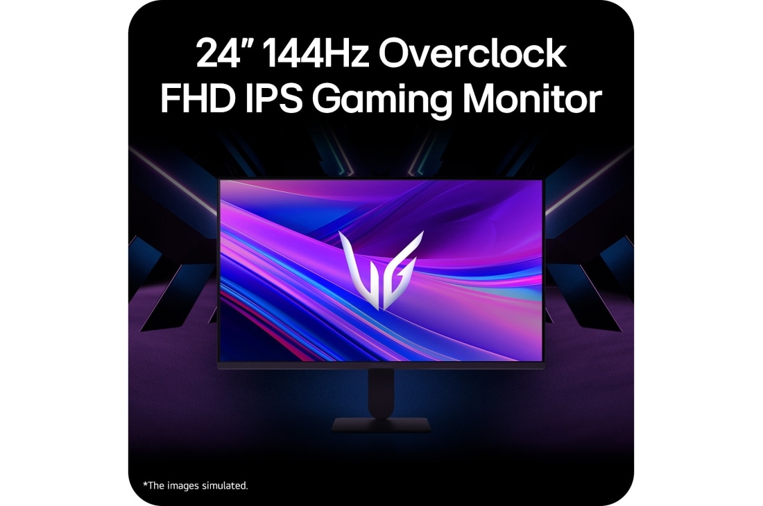 LG Οθόνη LG UltraGear™ G4 24 ιντσών 144Hz (overclock) FHD IPS για παιχνίδια | 24G411A, με NVIDIA G-SYNC® Compatible, sRGB 99% (Typ.), πίσω προοπτική όψη με αναμμένα φώτα, 24G411A-B, thumbnail 13