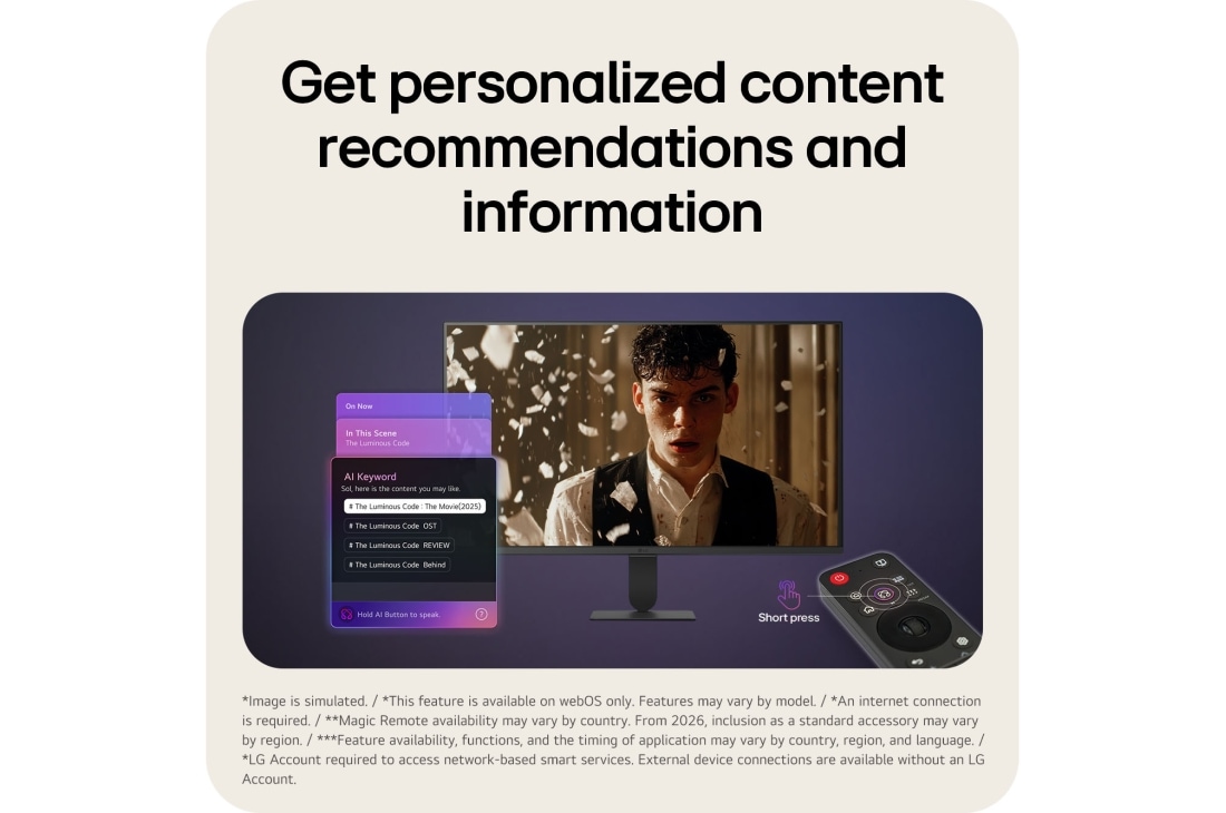 LG 27 ιντσών LG SMART Monitor AI U5s, Οθόνη Full HD IPS για Streaming με webOS, 27U511SA-W, thumbnail 10