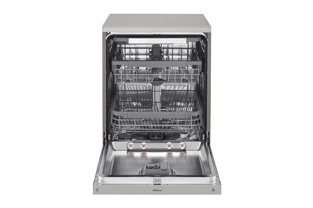 LG Πλυντήριο πιάτων με ατμό LG QuadWash™, Front view open, DF325FPS, thumbnail 2