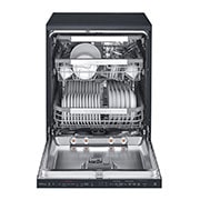 LG Πλυντήριο πιάτων με ατμό LG QuadWash™ , Front view open with dishes, DF425HMS, thumbnail 3