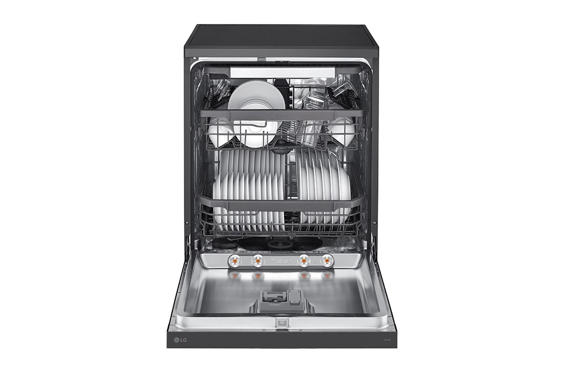 LG Πλυντήριο πιάτων με ατμό LG QuadWash™, Μπροστινή όψη (πιάτο, πόρτα ανοιχτή), DF365FMS, thumbnail 3