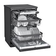 LG Πλυντήριο πιάτων με ατμό LG QuadWash™, αριστερή όψη (κενή, ανοιχτή πόρτα), DF365FMS, thumbnail 5