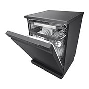 LG Πλυντήριο πιάτων με ατμό LG QuadWash™, Μπροστινή όψη (γεμάτο, μισάνοιχτη πόρτα), DF365FMS, thumbnail 9