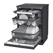 LG Πλυντήριο πιάτων με ατμό LG QuadWash™, Δεξιά πλαϊνή όψη (γεμάτο, ανοιχτή πόρτα), DF365FMS, thumbnail 8