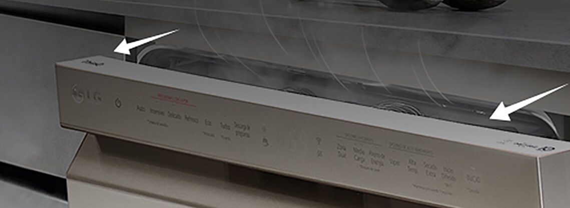 Η πόρτα του πλυντηρίου πιάτων ανοίγει αυτόματα μετά την ολοκλήρωση του κύκλου πλύσης για το φυσικό στέγνωμα των πιάτων. 