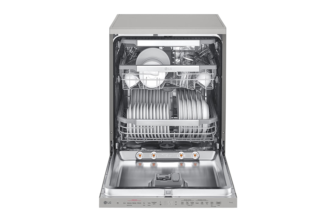 LG Πλυντήριο πιάτων με ατμό LG QuadWash™, Μπροστινή όψη (άδειο, ανοιχτή πόρτα), DF455HPS, thumbnail 2