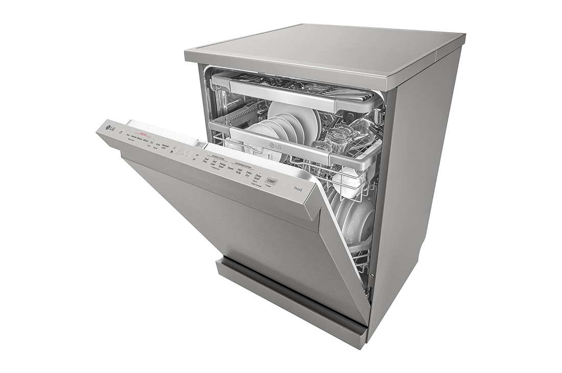 LG Πλυντήριο πιάτων με ατμό LG QuadWash™, QuadWash™_Εμφανίζεται το ακροφύσιο QuadWash και η λειτουργία QuadWash μεταφέρεται μέσω ενός εικονιδίου., DF455HPS, thumbnail 8