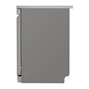 LG Πλυντήριο πιάτων με ατμό LG QuadWash™, Αριστερή πλαϊνή όψη (άδειο, μισάνοιχτη πόρτα) τοποθετημένο στην γκρι κουζίνα, DF455HPS, thumbnail 13