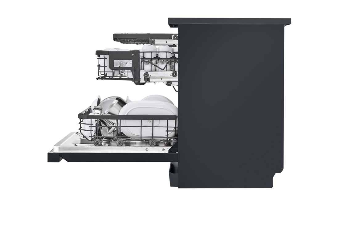 LG Πλυντήριο πιάτων με ατμό LG QuadWash™, Πίσω όψη, DF455HMS, thumbnail 11
