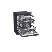 LG Πλυντήριο πιάτων με ατμό LG QuadWash™, Δεξιά πλαϊνή όψη (άδειο, ανοιχτή πόρτα), DF455HMS, thumbnail 4