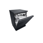 LG Πλυντήριο πιάτων με ατμό LG QuadWash™, Μπροστινή όψη (γεμάτο, μισάνοιχτη πόρτα), DF455HMS, thumbnail 6