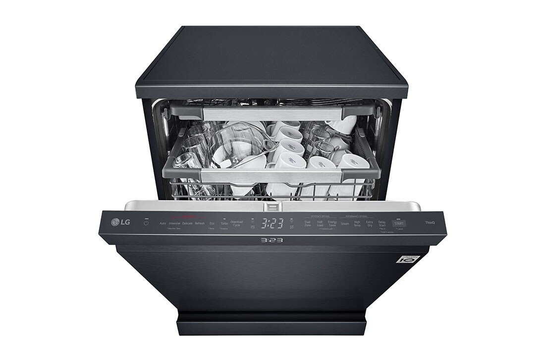 LG Πλυντήριο πιάτων με ατμό LG QuadWash™, Left Side without dish, DF587HMS, thumbnail 4