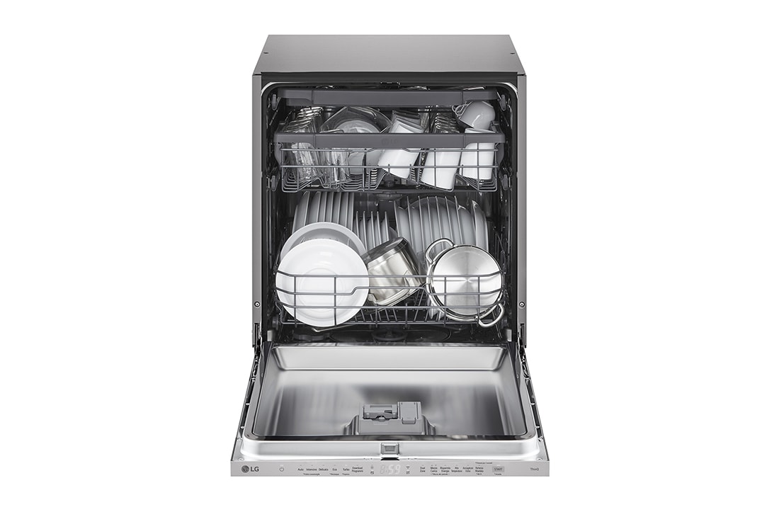 LG Εντοιχιζόμενο πλυντήριο πιάτων με LG QuadWash™, side view, DB243TX, thumbnail 4