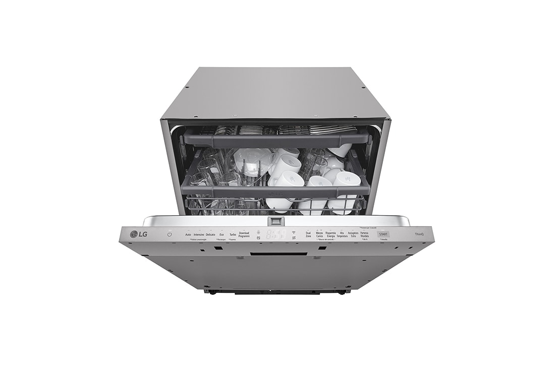 LG Εντοιχιζόμενο πλυντήριο πιάτων με LG QuadWash™, side view, DB243TX, thumbnail 5