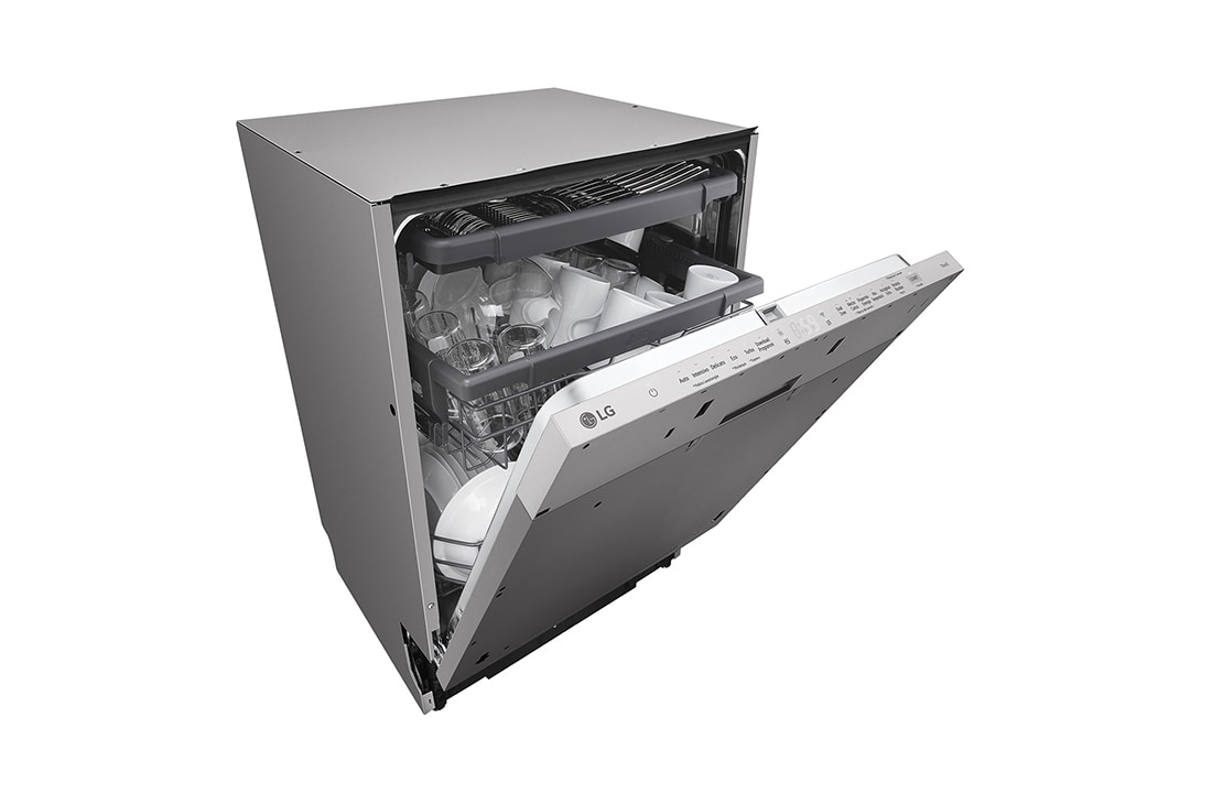 LG Εντοιχιζόμενο πλυντήριο πιάτων με LG QuadWash™, side view, DB243TX