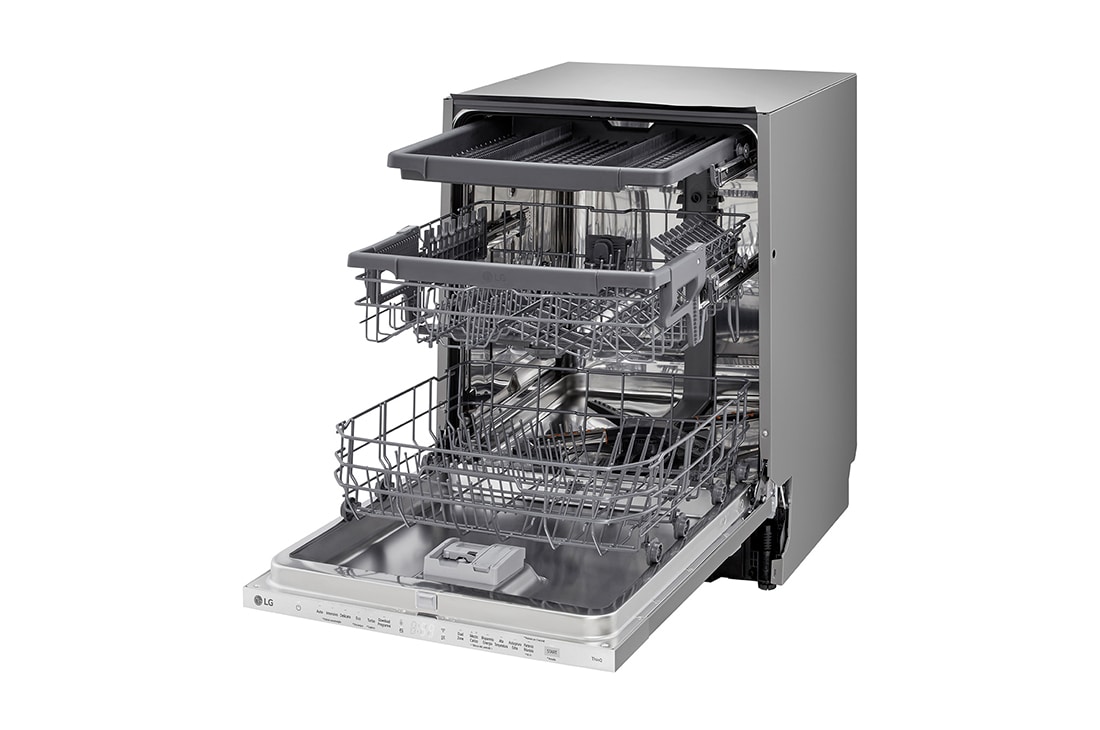 LG Εντοιχιζόμενο πλυντήριο πιάτων με LG QuadWash™, side view, DB243TX, thumbnail 8