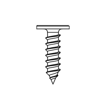 Απεικόνιση ξύλινων βιδών, 2 τεμάχια.