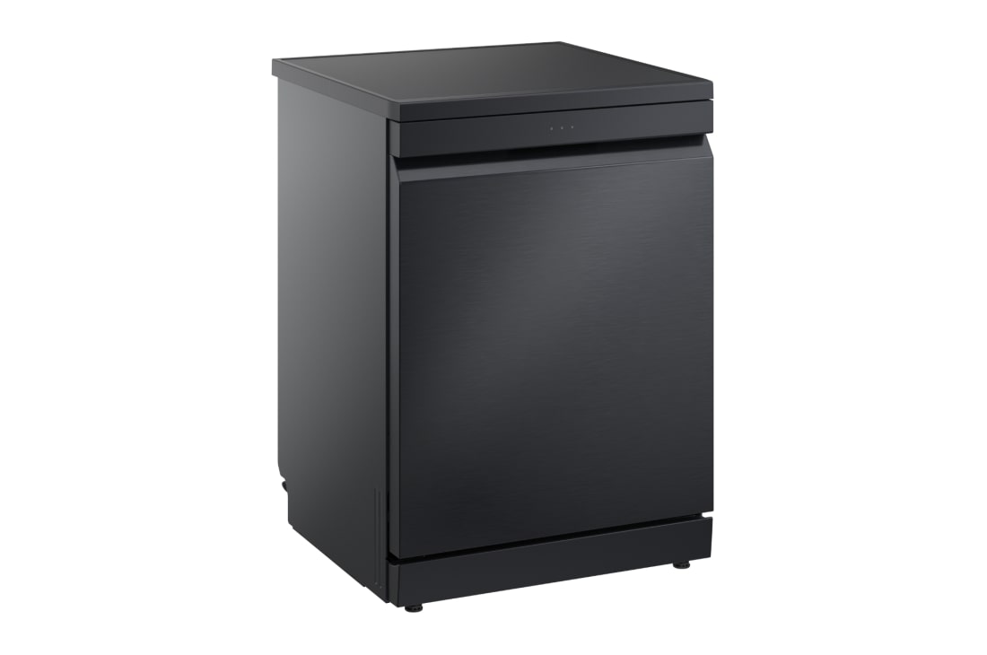 LG Ελεύθερο πλυντήριο πιάτων με ατμό και LG QuadWash™, Μπροστινή όψη ανοιχτής πόρτας, DF375HMS, thumbnail 7