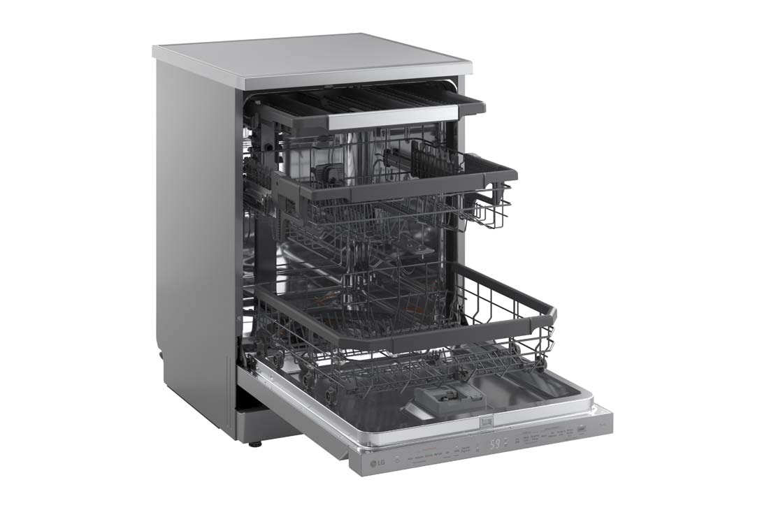 LG Ελεύθερο πλυντήριο πιάτων με ατμό και LG QuadWash™, Βραχίονας ψεκασμού και Ακροφύσιο ατμού, DF375HVS, thumbnail 10
