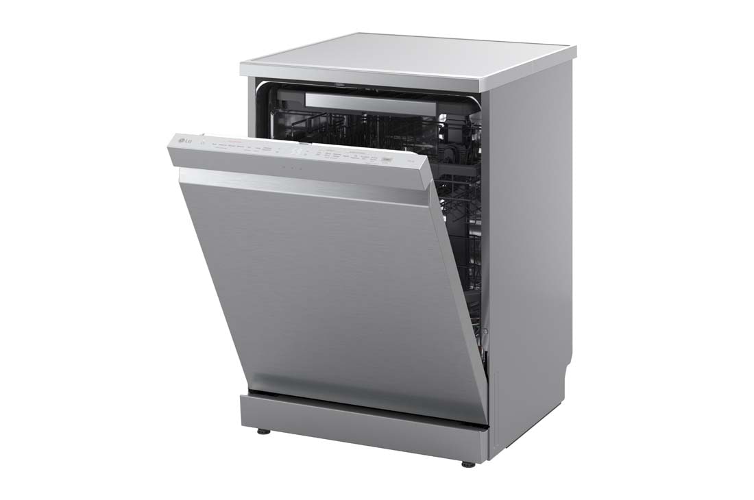 LG Ελεύθερο πλυντήριο πιάτων με ατμό και LG QuadWash™, Πλαϊνή όψη με 3ο ράφι - επάνω, DF375HVS, thumbnail 12