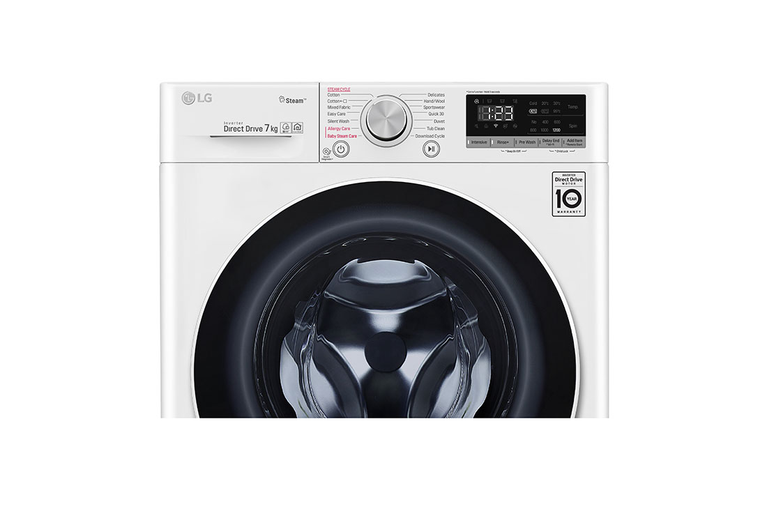 LG Πλυντήριο Ρούχων Slim 7kg, AI DD™, Ατμού, F2WN4S7S0, thumbnail 4