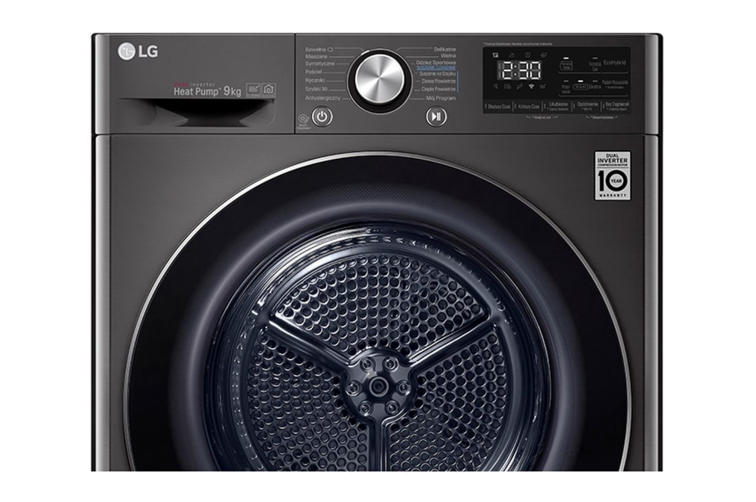 LG Στεγνωτήριο 9kg Υβριδικό με αντλία θερμότητας, RC90V9JV2W, thumbnail 7